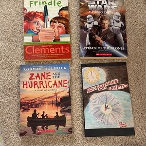 Set of Four Books with Colorful Covers